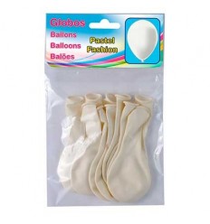 BOLSA 10 GLOBOS STANDARD BLANCO