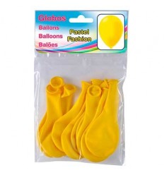 BOLSA 10 GLOBOS STANDARD AMARILLO