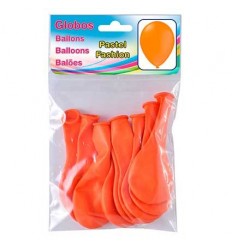 BOLSA 10 GLOBOS STANDARD NARANJA