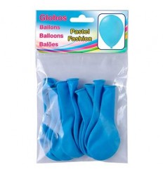 BOLSA 10 GLOBOS STANDARD CELESTE