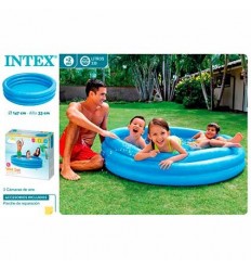 PISCINA HINCHABLE 3 AROS AZUL 147X33 CM 330 L